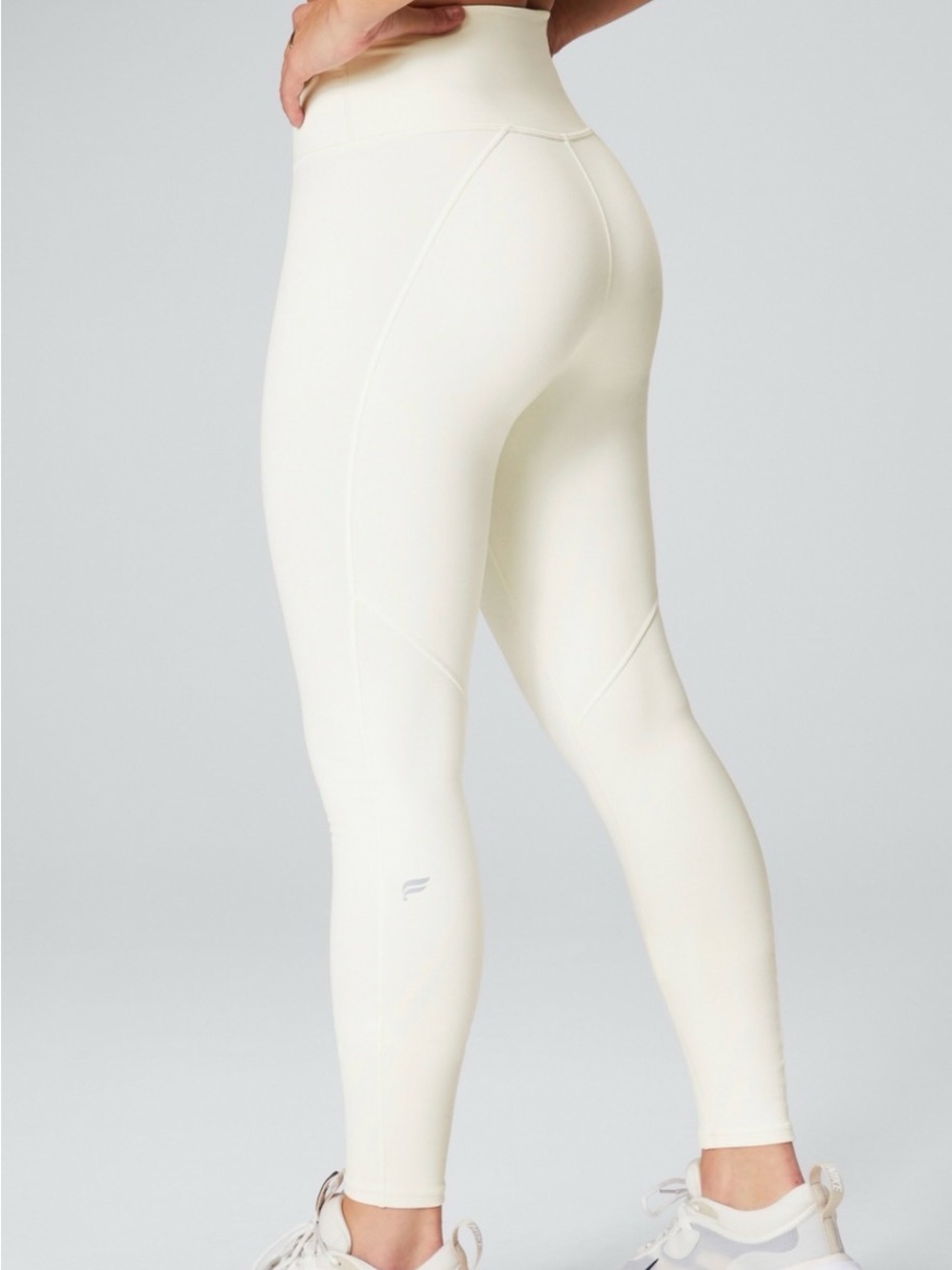Fabletics PowerHold Define High Waisted Leggings XS Egret White NWT